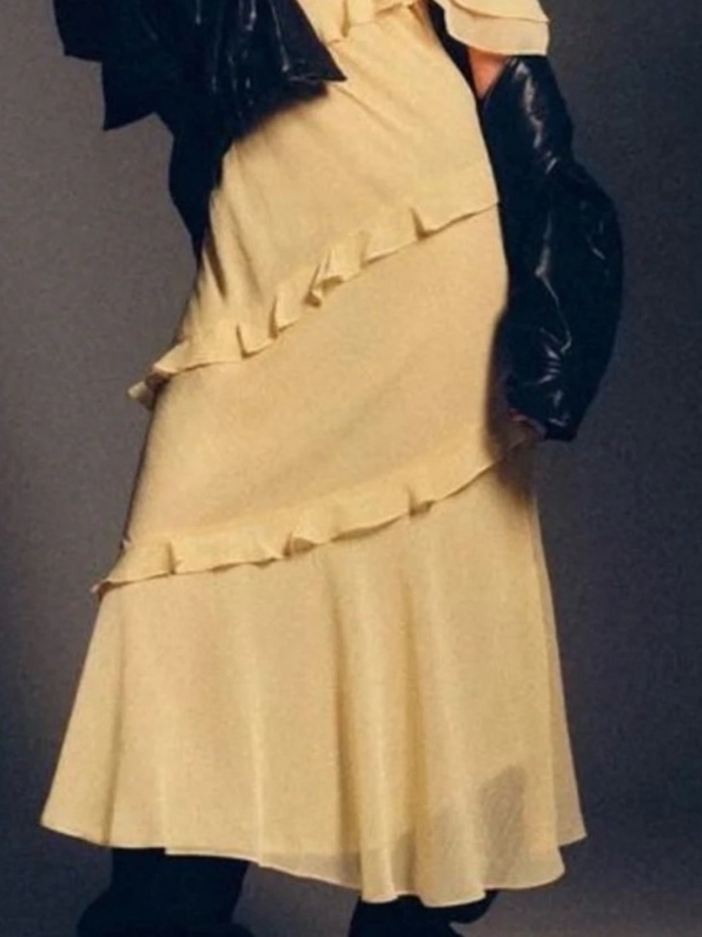 ZARA RUFFLED COMBINATION DRESS - Picture 12 of 16